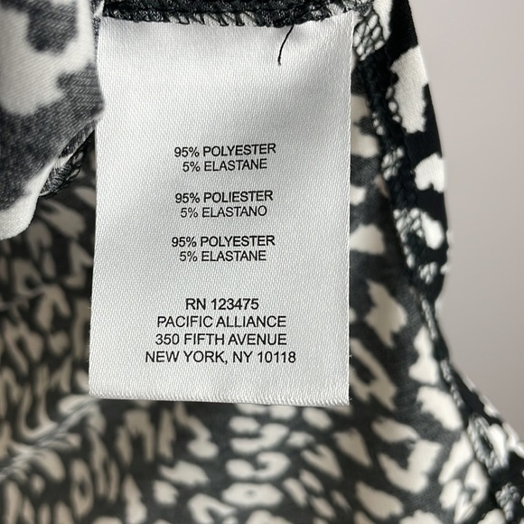 Ellen Tracy Zip Front Dress Blouse SZ S 3/4 Length Sleeves - Picture 13 of 13